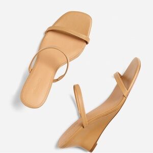 Madewell The Kimmy Wedge Square Toe Sandal